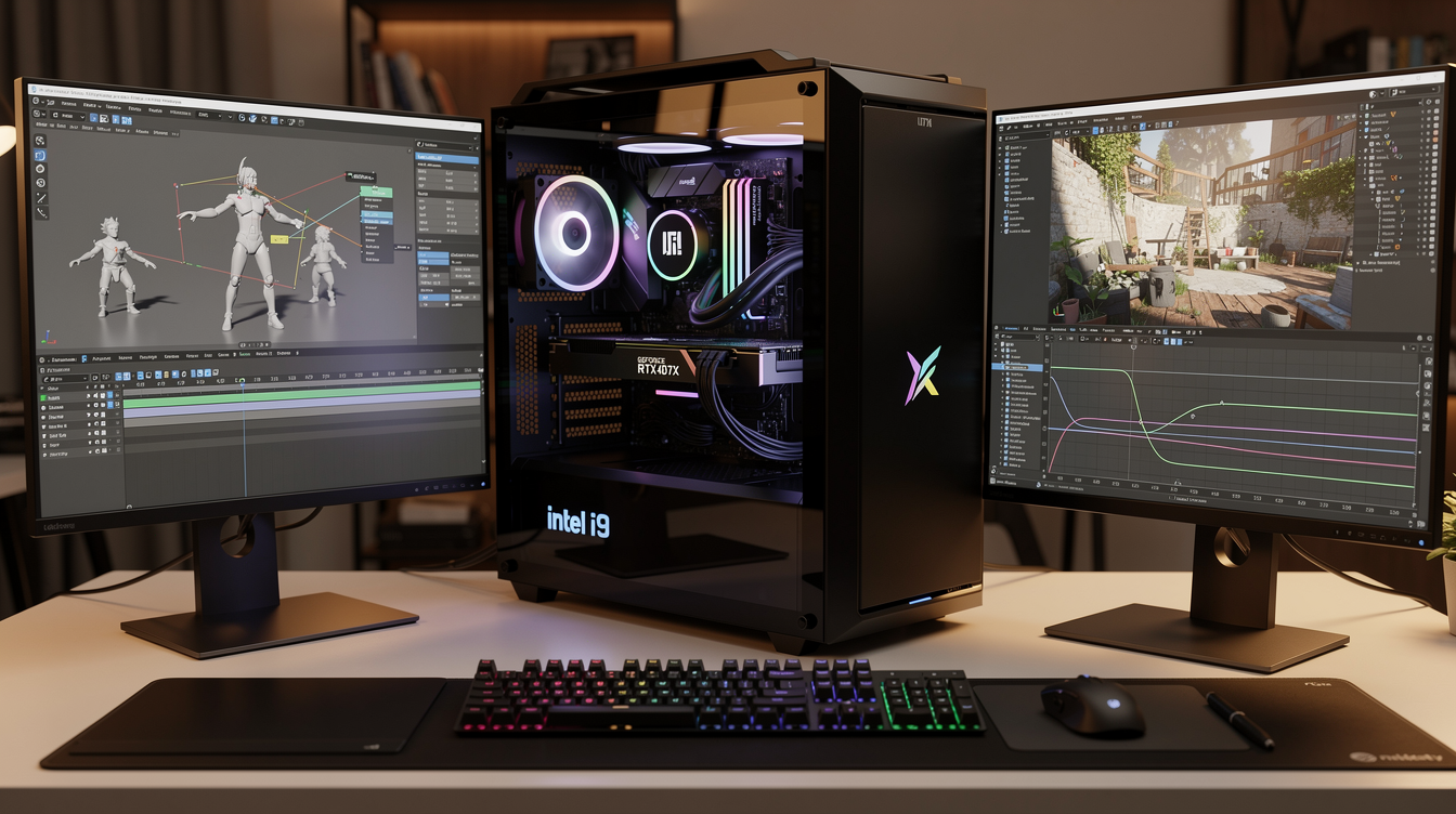 최신 고성능 3D 애니메이션 작업용 하드웨어 구성과 작업 환경