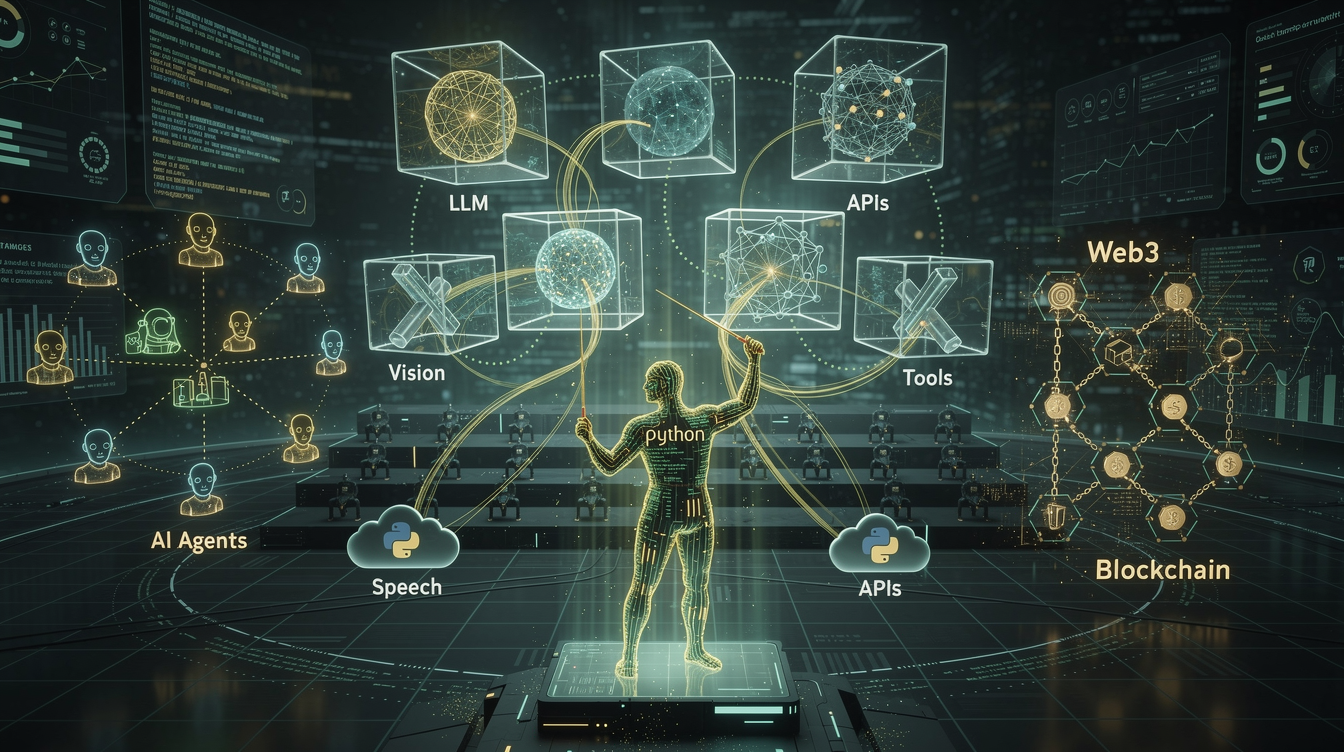 파이썬의 미래와 새로운 기회: AI 오케스트레이션과 Web3 기술 이미지